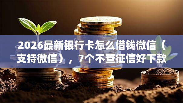2026最新银行卡怎么借钱微信（支持微信），7个不查征信好下款的网贷app无私分享