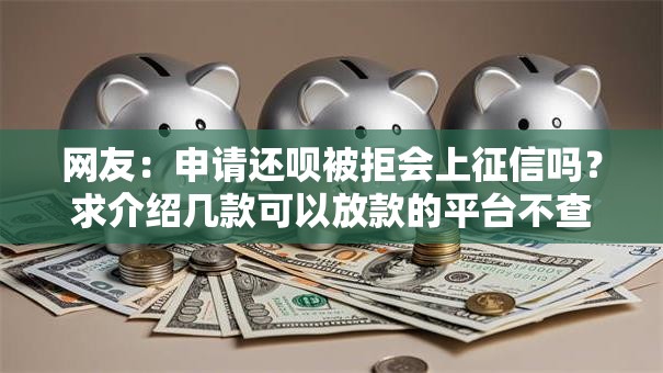 网友：申请还呗被拒会上征信吗？求介绍几款可以放款的平台不查征信