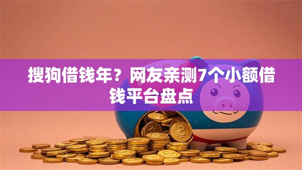 搜狗借钱年？网友亲测7个小额借钱平台盘点