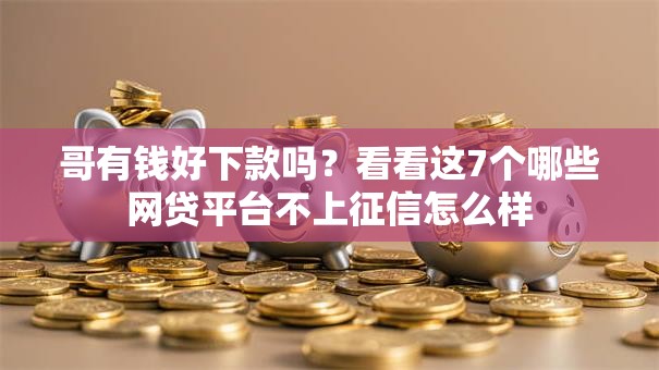 哥有钱好下款吗？看看这7个哪些网贷平台不上征信怎么样
