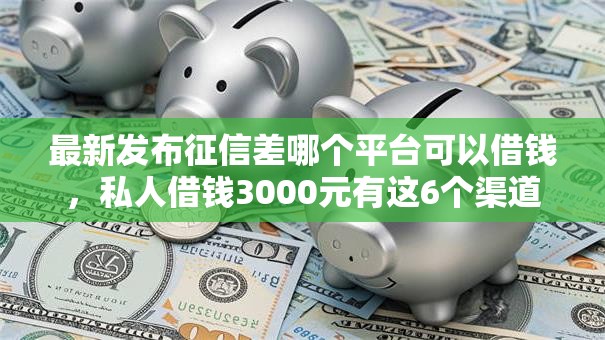 最新发布征信差哪个平台可以借钱，私人借钱3000元有这6个渠道