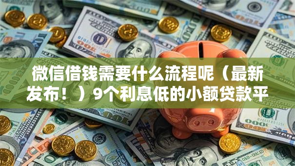 微信借钱需要什么流程呢（最新发布！）9个利息低的小额贷款平台