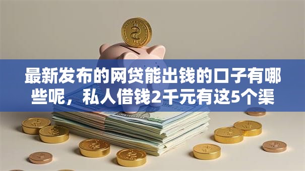 最新发布的网贷能出钱的口子有哪些呢，私人借钱2千元有这5个渠道