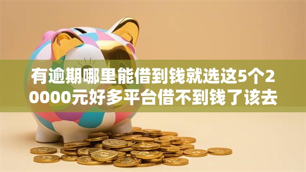 有逾期哪里能借到钱就选这5个20000元好多平台借不到钱了该去哪借钱