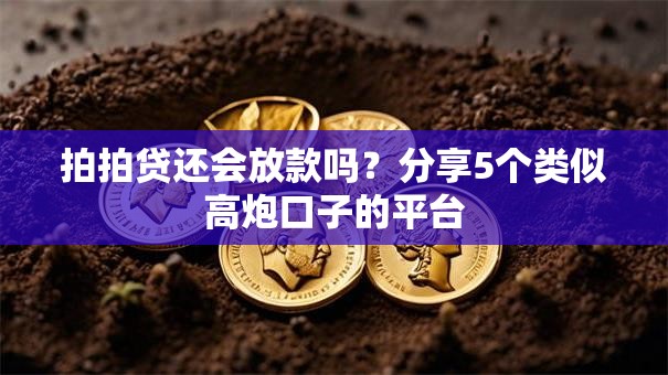 拍拍贷还会放款吗？分享5个类似高炮口子的平台