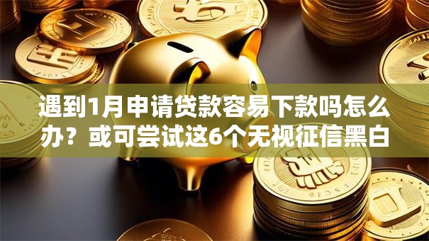 遇到1月申请贷款容易下款吗怎么办？或可尝试这6个无视征信黑白100%秒下网贷口子