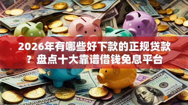 2026年有哪些好下款的正规贷款？盘点十大靠谱借钱免息平台
