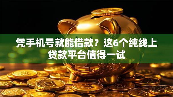 凭手机号就能借款?这6个纯线上贷款平台值得一试 凭手机号就能借款?这6个纯线上贷款平台值得一试