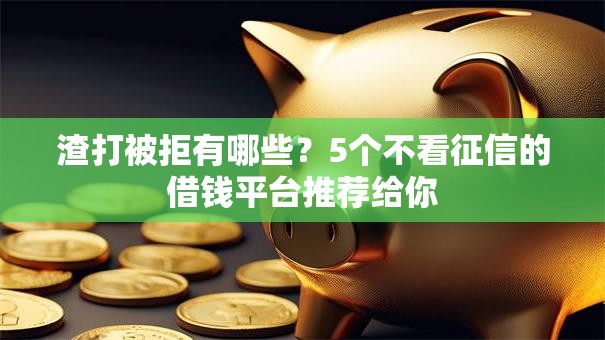 渣打被拒有哪些？5个不看征信的借钱平台推荐给你