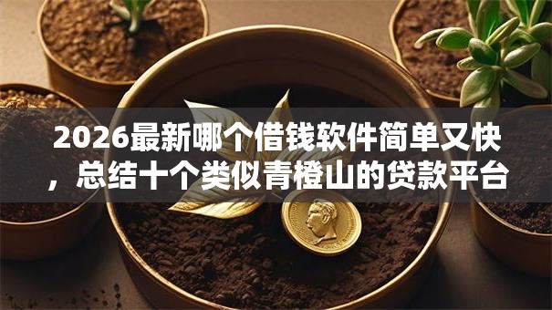 2026最新哪个借钱软件简单又快，总结十个类似青橙山的贷款平台！