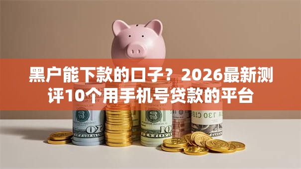 黑户能下款的口子？2026最新测评10个用手机号贷款的平台