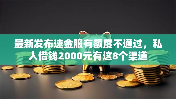 最新发布速金服有额度不通过，私人借钱2000元有这8个渠道