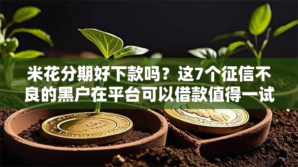 米花分期好下款吗？这7个征信不良的黑户在平台可以借款值得一试