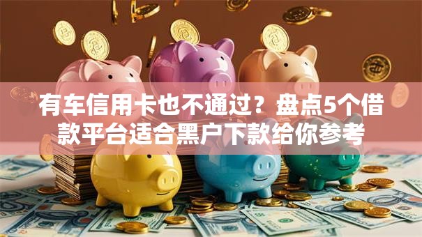 有车信用卡也不通过？盘点5个借款平台适合黑户下款给你参考
