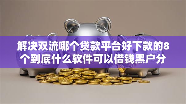 解决双流哪个贷款平台好下款的8个到底什么软件可以借钱黑户分享