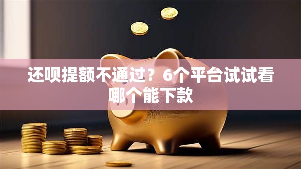 还呗提额不通过?6个平台试试看哪个能下款 还呗提额不通过?6个平台试试看哪个能下款