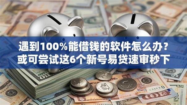 遇到100%能借钱的软件怎么办?或可尝试这6个新号易贷速审秒下款平台 遇到100%能借钱的软件怎么办?或可尝试这6个新号易贷速审秒下款平台