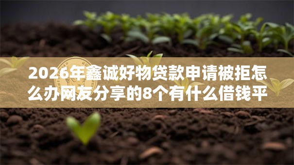 2026年鑫诚好物贷款申请被拒怎么办网友分享的8个有什么借钱平台我觉得不错! 2026年鑫诚好物贷款申请被拒怎么办网友分享的8个有什么借钱平台我觉得不错!