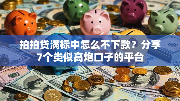 拍拍贷满标中怎么不下款？分享7个类似高炮口子的平台