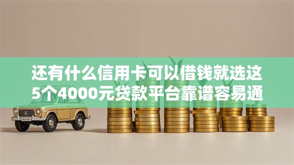 还有什么信用卡可以借钱就选这5个4000元贷款平台靠谱容易通过 还有什么信用卡可以借钱就选这5个4000元贷款平台靠谱容易通过