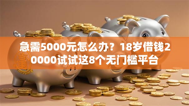 急需5000元怎么办？18岁借钱20000试试这8个无门槛平台