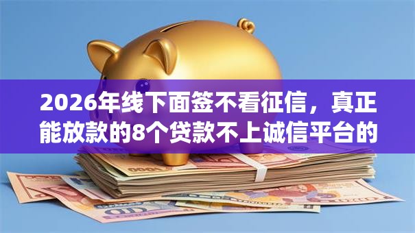 2026年线下面签不看征信,真正能放款的8个贷款不上诚信平台的app推荐 2026年线下面签不看征信,真正能放款的8个贷款不上诚信平台的app推荐