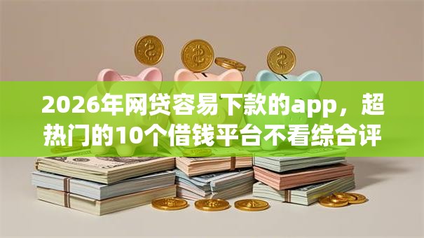 2026年网贷容易下款的app，超热门的10个借钱平台不看综合评估的app推荐