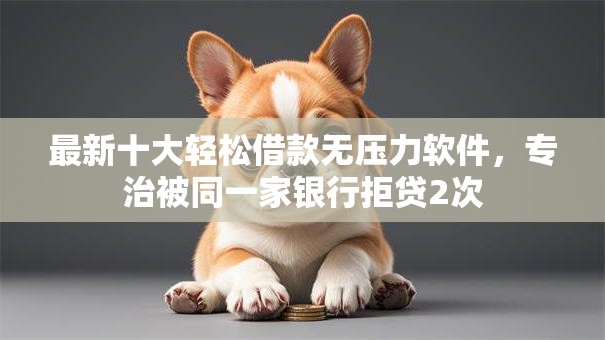 最新十大轻松借款无压力软件，专治被同一家银行拒贷2次