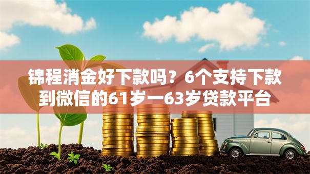 锦程消金好下款吗?6个支持下款到微信的61岁一63岁贷款平台 锦程消金好下款吗?6个支持下款到微信的61岁一63岁贷款平台