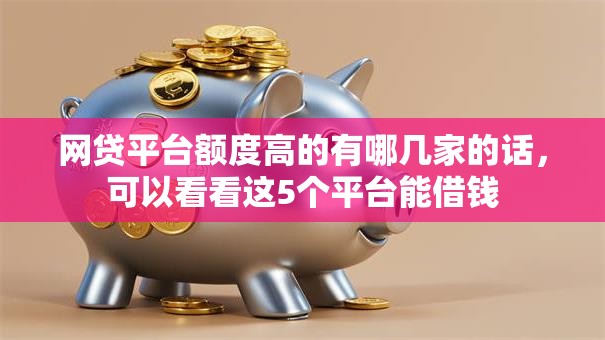 网贷平台额度高的有哪几家的话，可以看看这5个平台能借钱