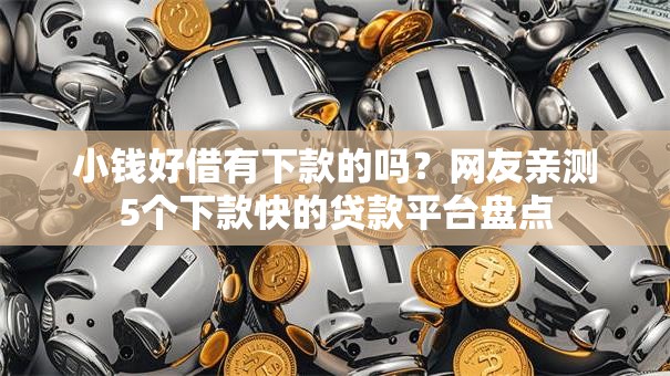 小钱好借有下款的吗？网友亲测5个下款快的贷款平台盘点