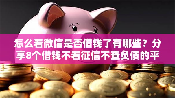 怎么看微信是否借钱了有哪些？分享8个借钱不看征信不查负债的平台