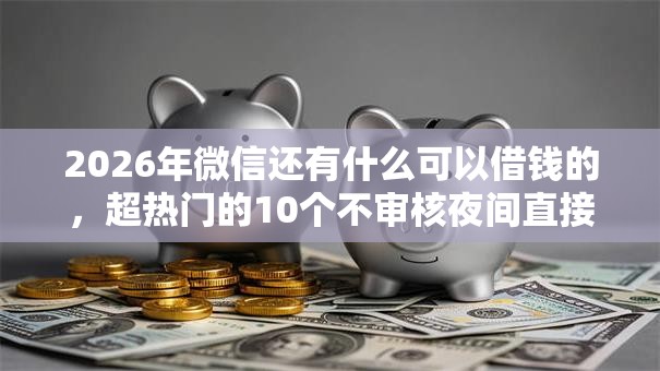 2026年微信还有什么可以借钱的，超热门的10个不审核夜间直接放款的网贷口子推荐