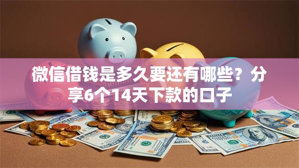 微信借钱是多久要还有哪些？分享6个14天下款的口子