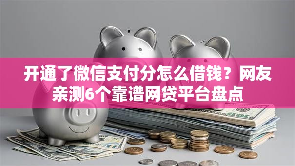 开通了微信支付分怎么借钱？网友亲测6个靠谱网贷平台盘点