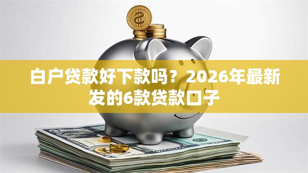 白户贷款好下款吗？2026年最新发的6款贷款口子