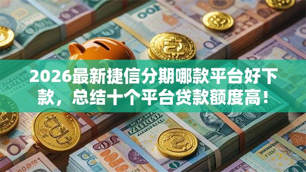 2026最新捷信分期哪款平台好下款，总结十个平台贷款额度高！