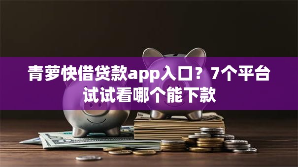 青萝快借贷款app入口？7个平台试试看哪个能下款