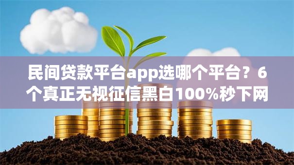 民间贷款平台app选哪个平台？6个真正无视征信黑白100%秒下网贷推荐