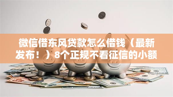 微信借东风贷款怎么借钱(最新发布!)8个正规不看征信的小额贷款口子 微信借东风贷款怎么借钱(最新发布!)8个正规不看征信的小额贷款口子