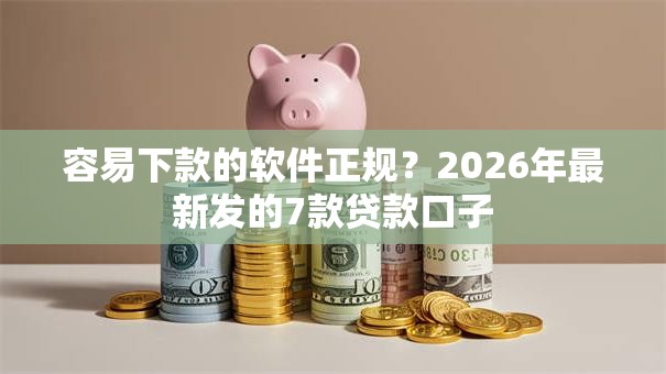容易下款的软件正规？2026年最新发的7款贷款口子