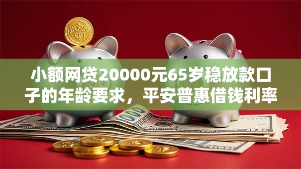 小额网贷20000元65岁稳放款口子的年龄要求，平安普惠借钱利率多少的5个平台介绍