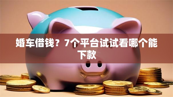 婚车借钱？7个平台试试看哪个能下款