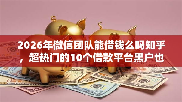 2026年微信团队能借钱么吗知乎,超热门的10个借款平台黑户也能借款推荐 2026年微信团队能借钱么吗知乎,超热门的10个借款平台黑户也能借款推荐