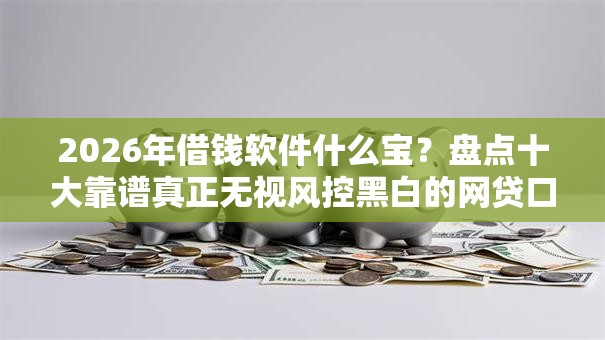 2026年借钱软件什么宝？盘点十大靠谱真正无视风控黑白的网贷口子