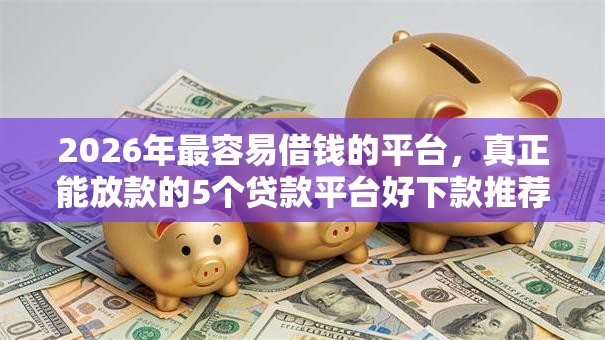 2026年最容易借钱的平台，真正能放款的5个贷款平台好下款推荐