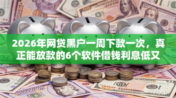 2026年网贷黑户一周下款一次，真正能放款的6个软件借钱利息低又安全推荐