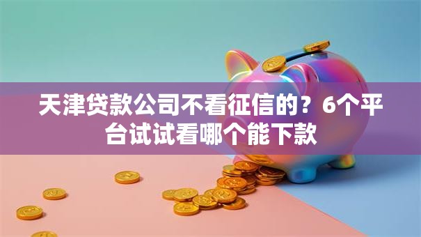 天津贷款公司不看征信的?6个平台试试看哪个能下款 天津贷款公司不看征信的?6个平台试试看哪个能下款