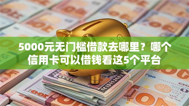 5000元无门槛借款去哪里？哪个信用卡可以借钱看这5个平台