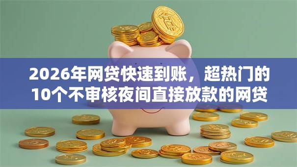 2026年网贷快速到账,超热门的10个不审核夜间直接放款的网贷平台推荐 2026年网贷快速到账,超热门的10个不审核夜间直接放款的网贷平台推荐